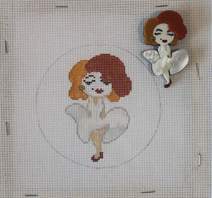 Sew Much Fun Lady with Dress and Stitch Guide