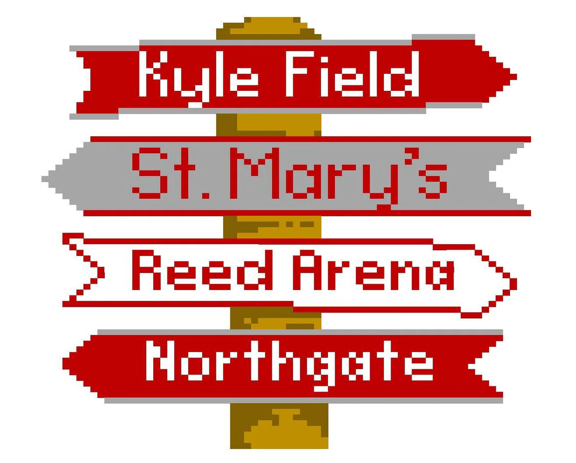 Needlepoint by Laura Texas A and M College Icon Destination Sign