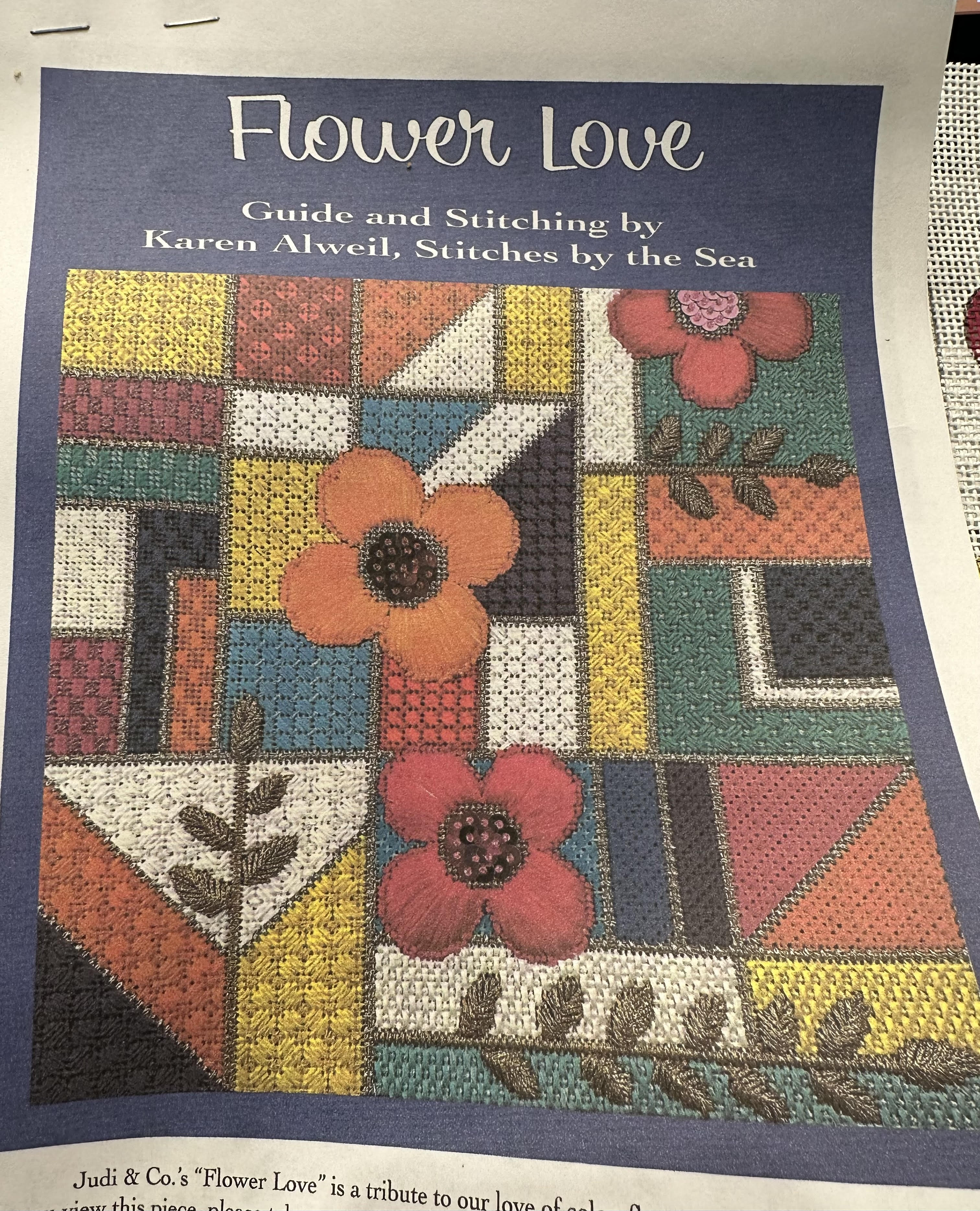 Judi and Co. LO366 Flower Love – Stitch by Stitch