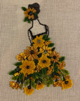 The Collection Ellen Crimi-Trent ECT876SS Lady with Sunflowers