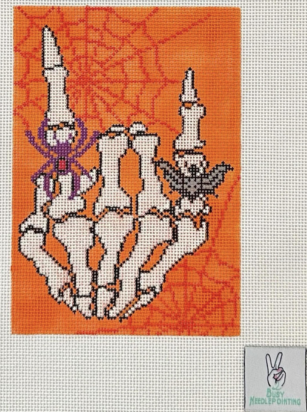 2 Busy Needlepointing Spooky Rocking