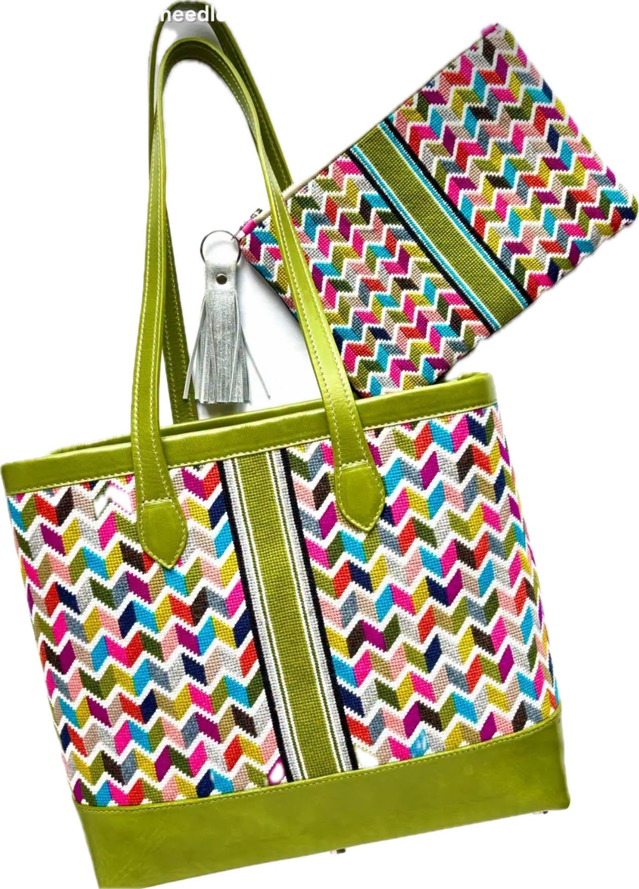 Jeni Sandberg Chevron Pillow/Tote Canvas (Stripe not included...needs to be stitched in)