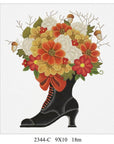 Melissa Shirley  2344C Acorn Witch Boot Bouquet