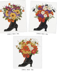 Melissa Shirley  2344C Acorn Witch Boot Bouquet