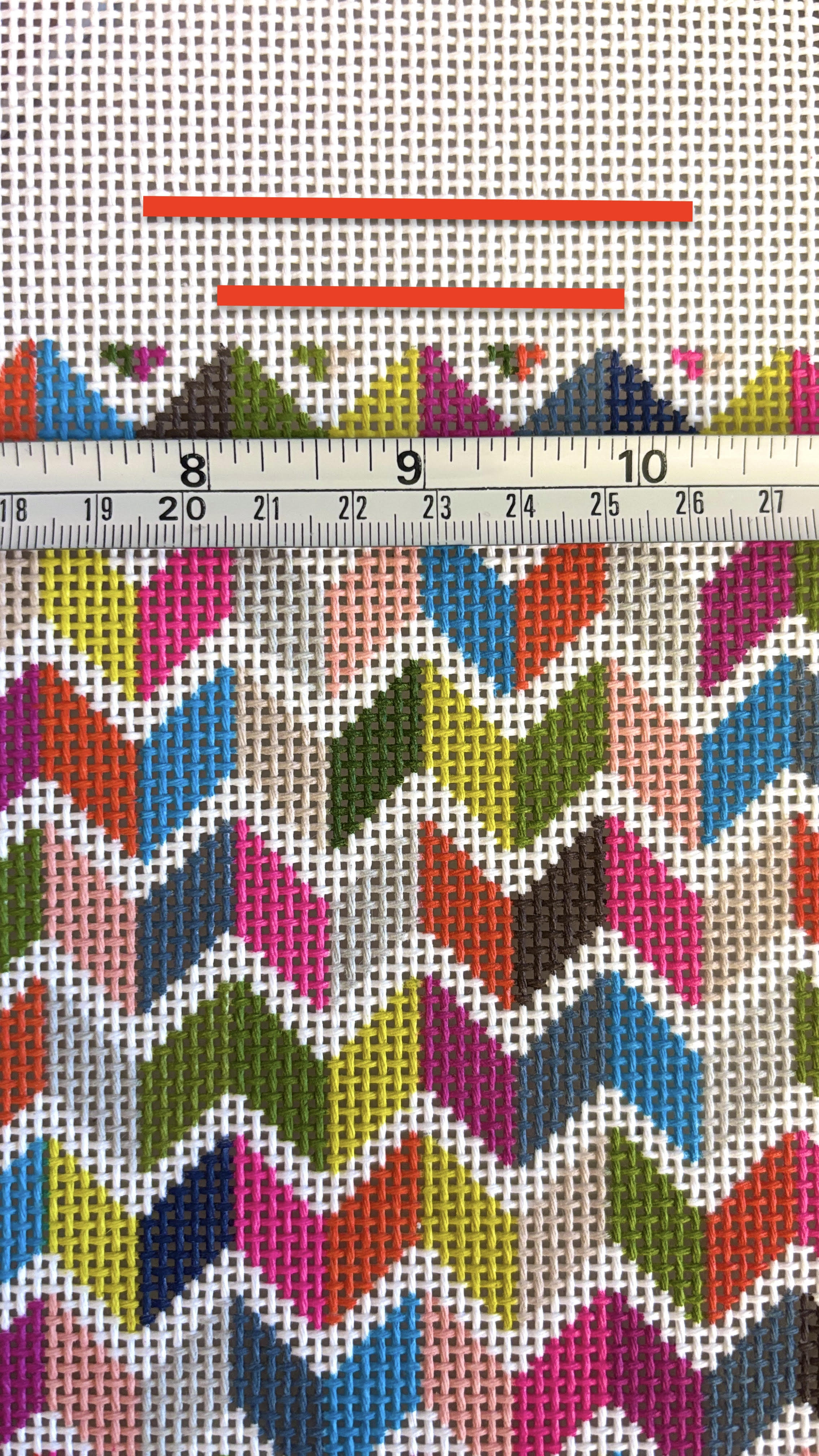 Jeni Sandberg Chevron Pillow/Tote Canvas (Stripe not included...needs to be stitched in)