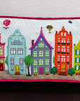 Kate Dickerson PL-534 Colorful Row Houses with Balloons