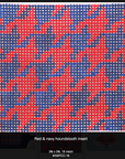 Kate Dickerson INSPCC-16 Red & Navy Houndstooth Insert
