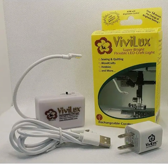 ViviLux Bright Flexible Light and Magnifier with Clip for Frame