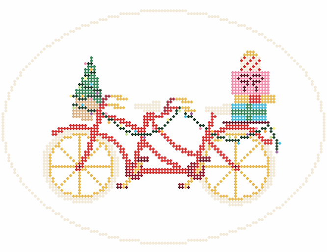 fahrradhelm stitch Salty Stitcher Christmas Tandem Bike – Stitch by Stitch
