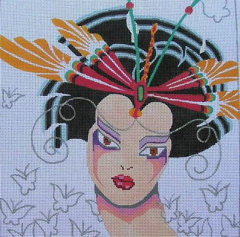 Julia's Needleworks GK410 Dragon Fly Geisha
