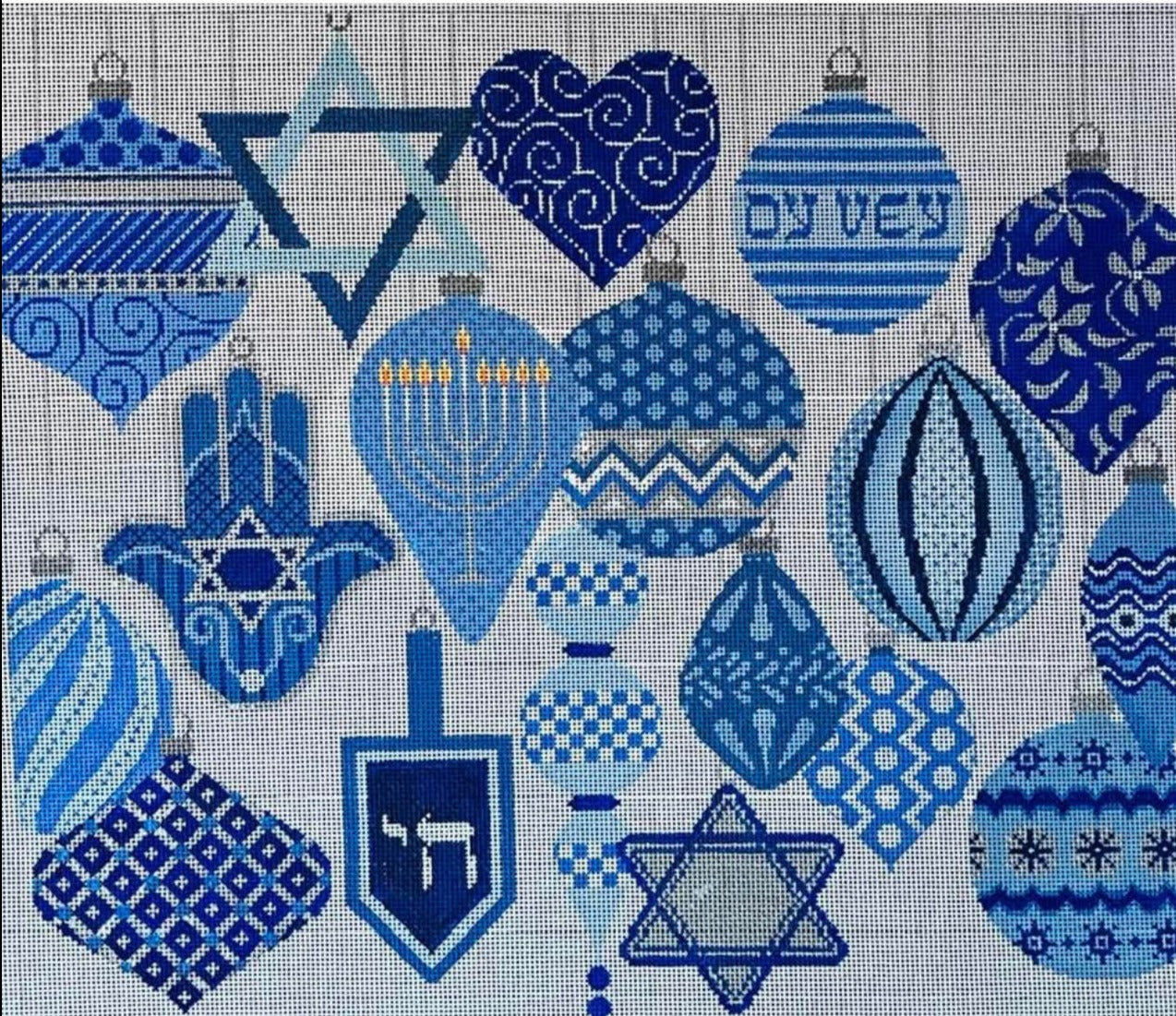 JP Needlepoint x304 Judaica Ornaments