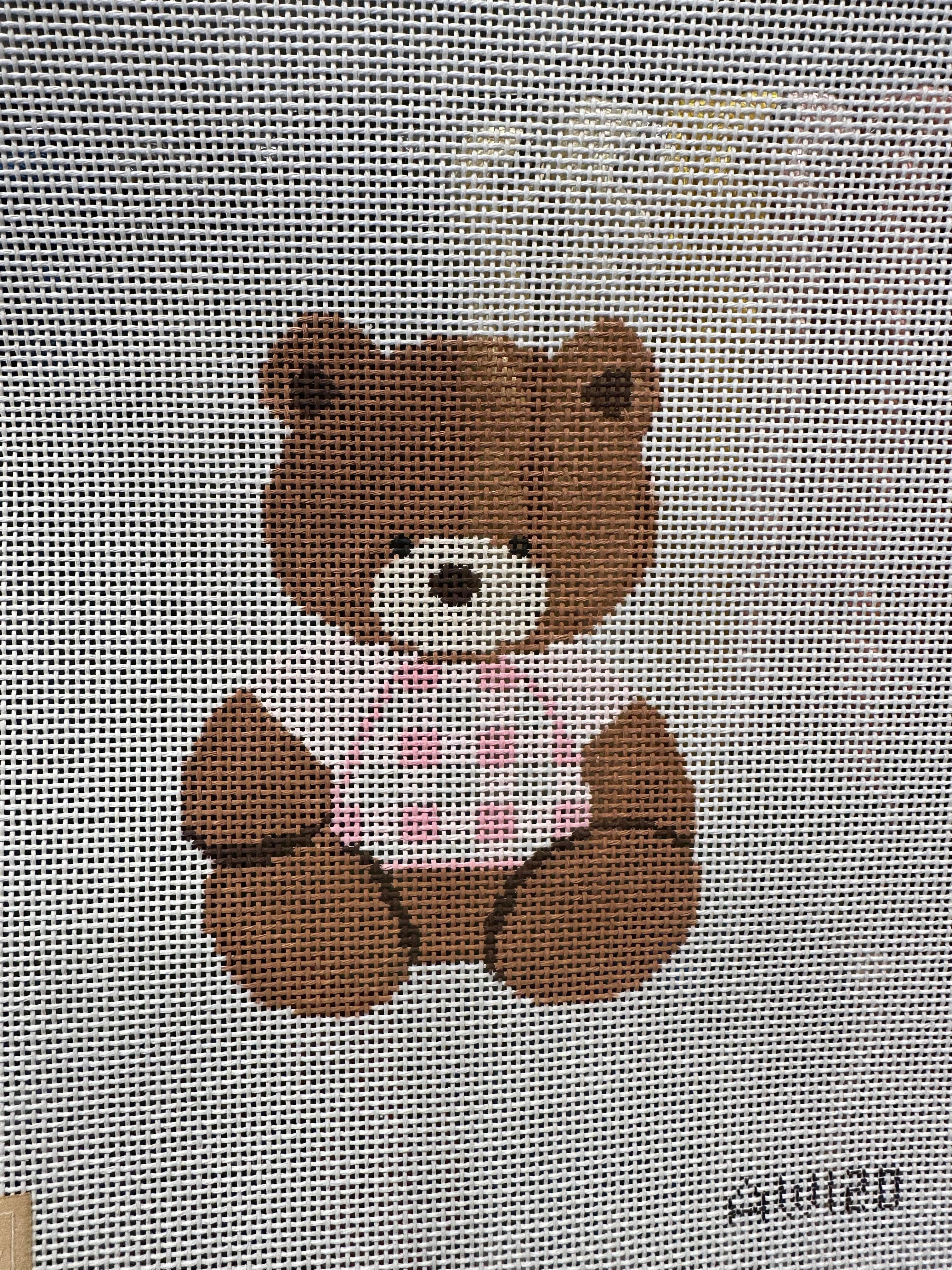 Audrey Wu AW120 Bear with Pink Gingham