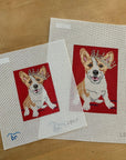 Blue Ridge Stitchery LON7A Corgi 13 mesh (Stitch Suggestions Avail