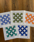 Oz Needle and Thread Blue Geometric with Stitch Guide