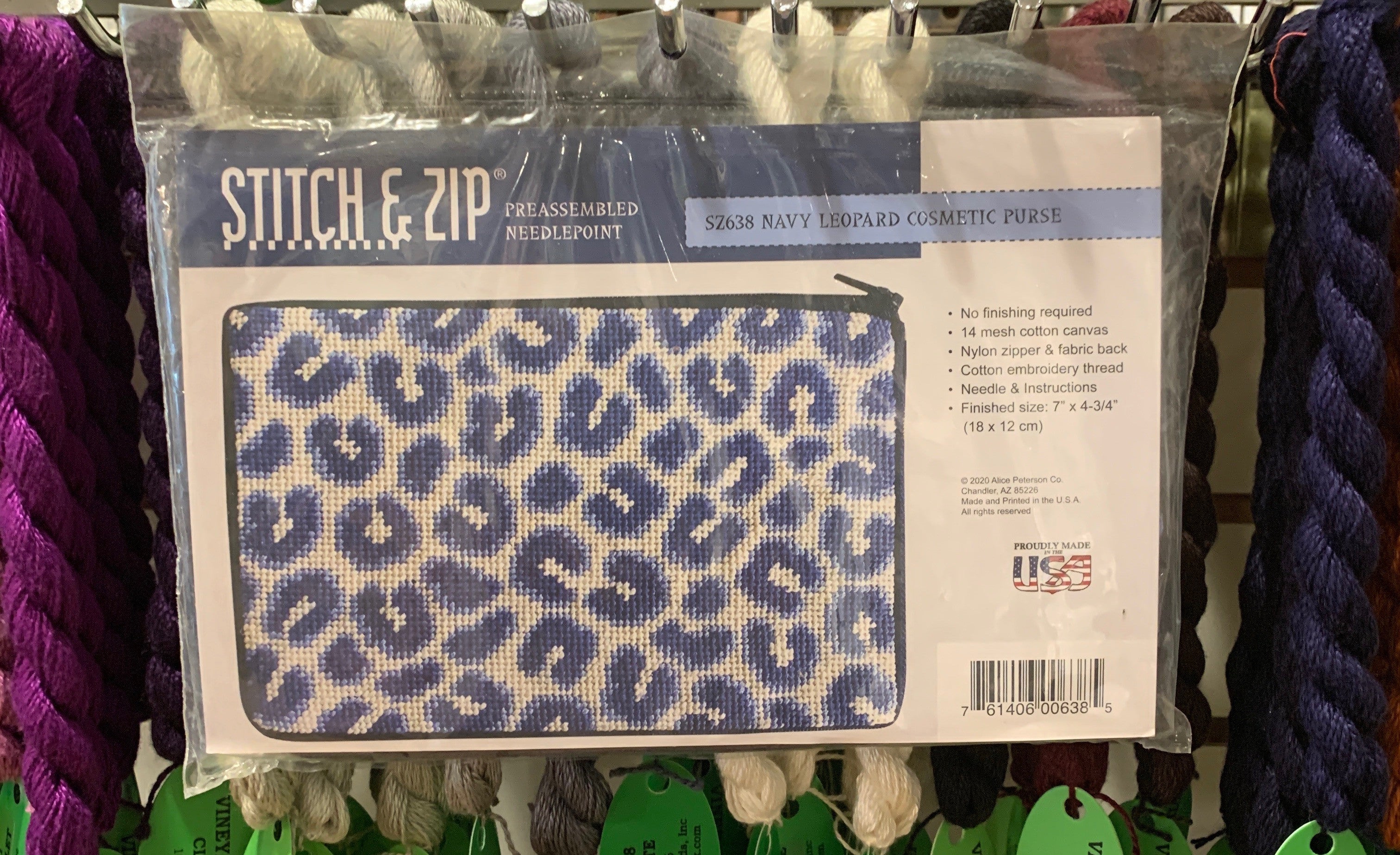 Stitch &amp; Zip Leopard Cosmetic Purse