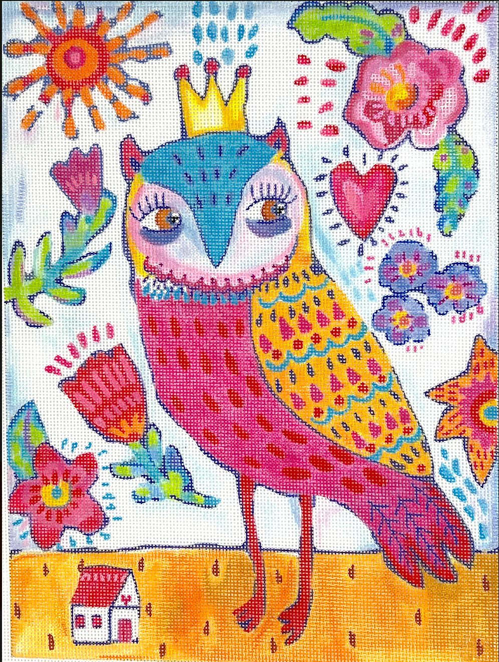 Kate Dickerson JE-PL-02 Spunky Owl w/ Crown