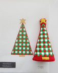 Silver Stitch Red/Green Gingham Tree