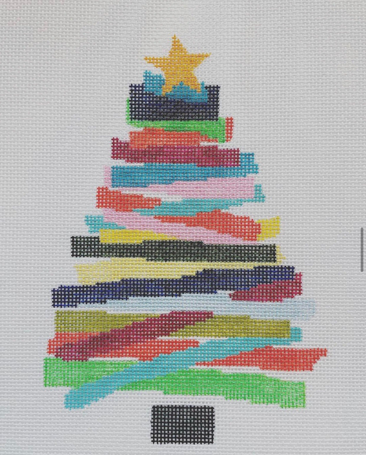 Cabell Stitchery CS01-6 Colorful Tree 6.5&quot; - 18 mesh