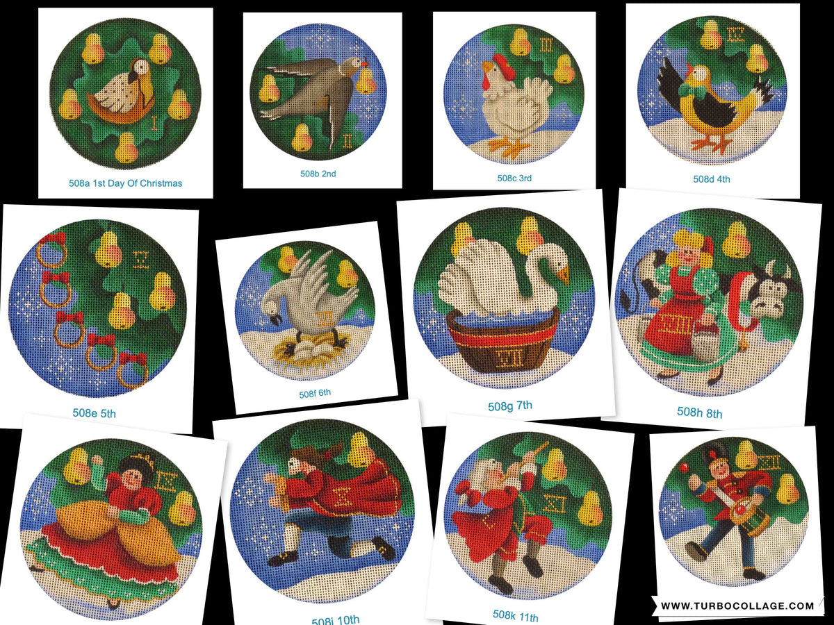 JULEDAGE（ジューレダーゲ） / Christmas Days【箱付美品】 Rebecca Wood 508a thru l 12 days of Xmas – Stitch by Stitch
