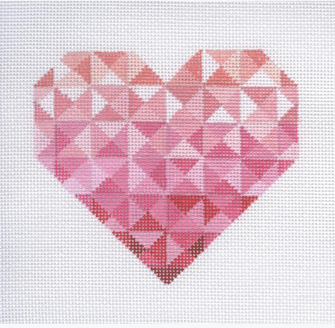 Blueberry Point Needlepoint 22-208 Quilt Heart