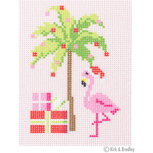 Kirk and Bradley NTG 111 - Palm Beach Christmas - Palm Tree &amp; Flamingo