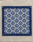 Anne Fisher AF76 Blue Medallion Floral Pillow