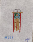 Anne Fisher AF28R Sled with Reindeer