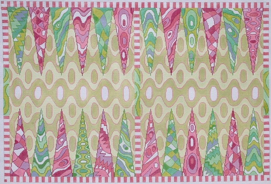 Kate Dickerson BGB-02/ACCB-02 Pucci Backgammon Set with dice and cups