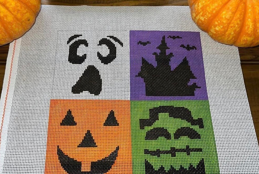 Cabell Stitchery Halloween Quilt - 13 or 18 mesh (specify)