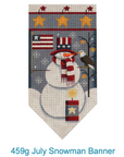 Rebecca Wood 459G July Snowman Banner