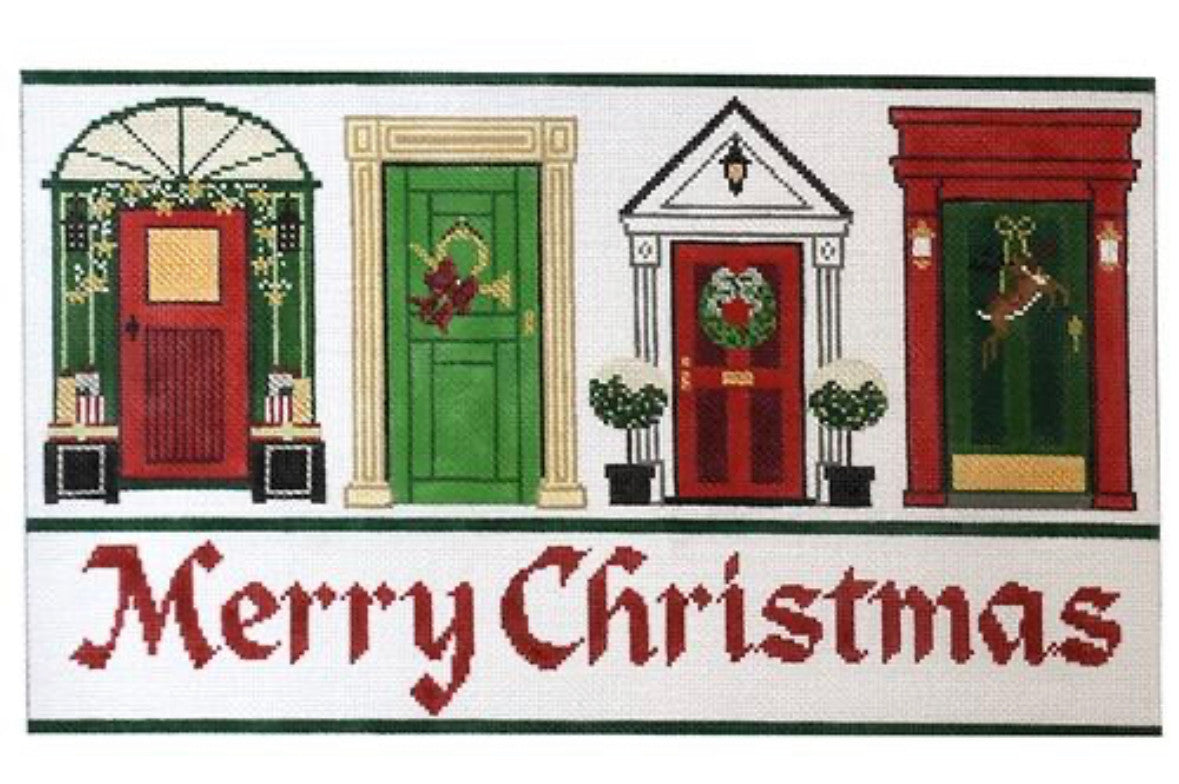 Meredith Collection Merry Christmas Doors S-190 Stitch Guide