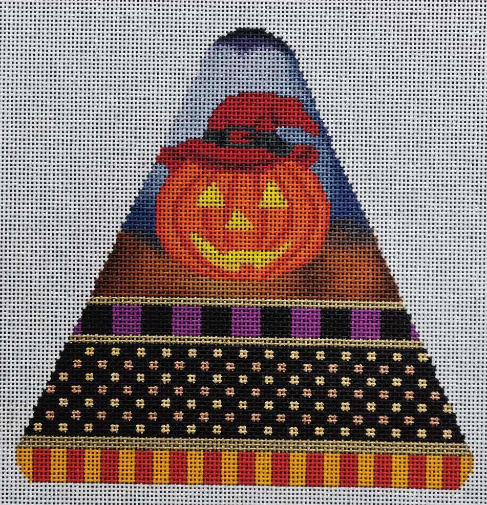 Lani Candy Corn with Pumpkin/Red Hat