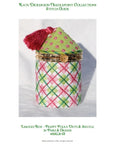 Kate Dickerson BXLR-01 Lg. Round Preppy Polka Dots & Argyle