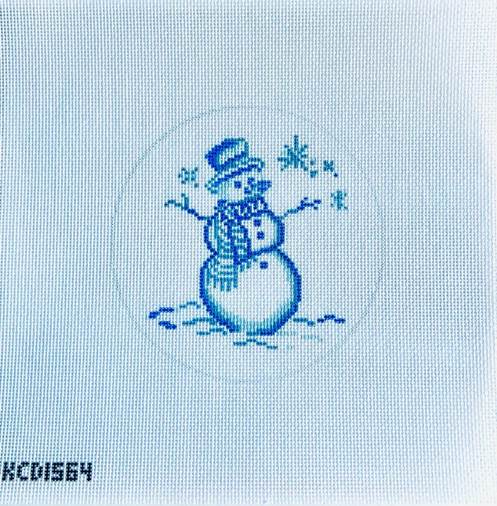 KCN Designs KCD1564 Blue Snowman Ornament