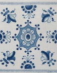 Plum Designs TSG34-C Blue/White Fleur de lys 13 mesh