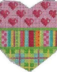 Associated Talents HE807 Hearts/Stripes/Plaid Heart