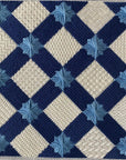 Oz Needle and Thread Blue Geometric with Stitch Guide