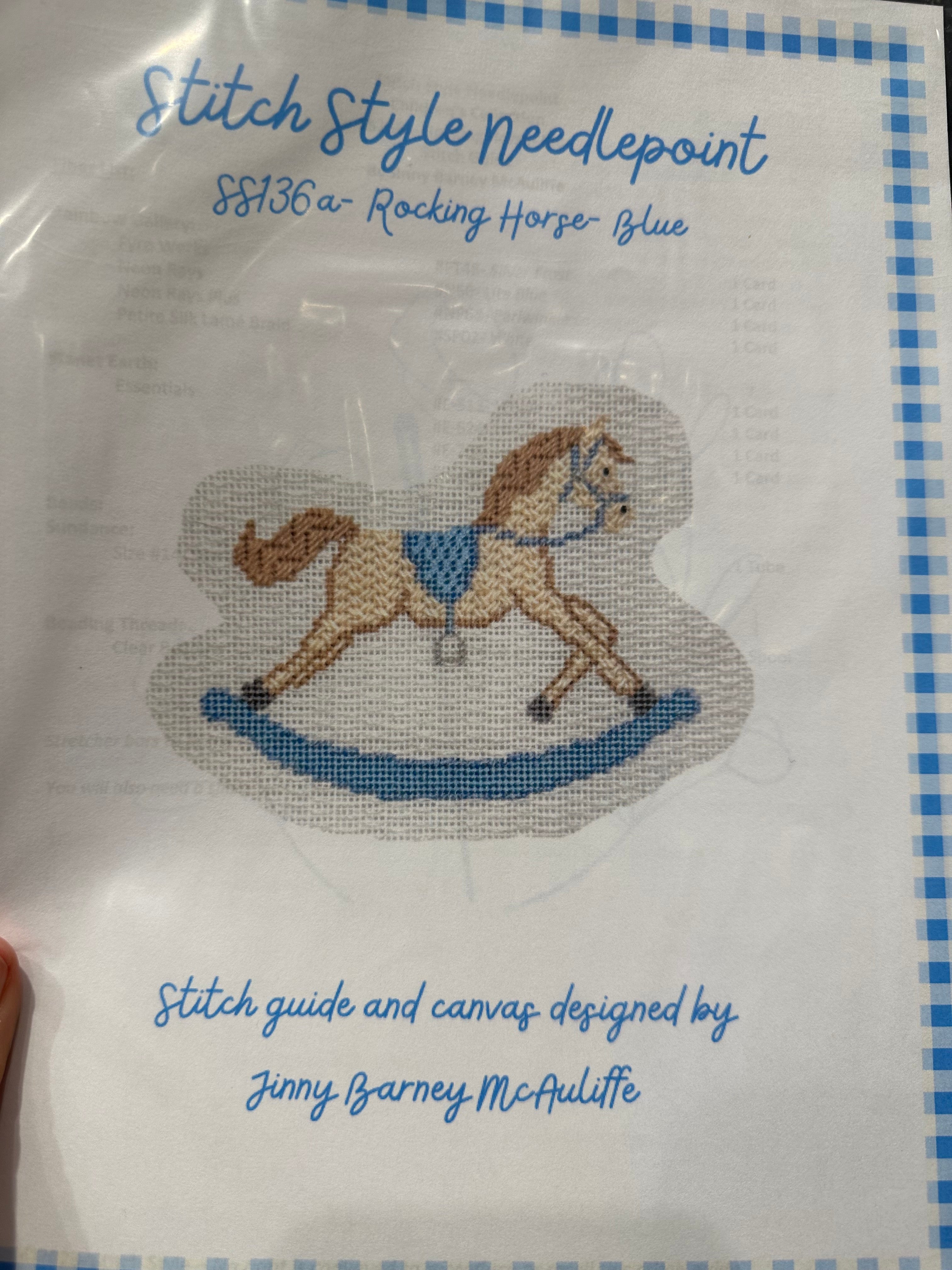 Stitch Style SS136a Rocking Horse - Blue