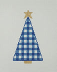 Silver Stitch Blue Gingham Tree