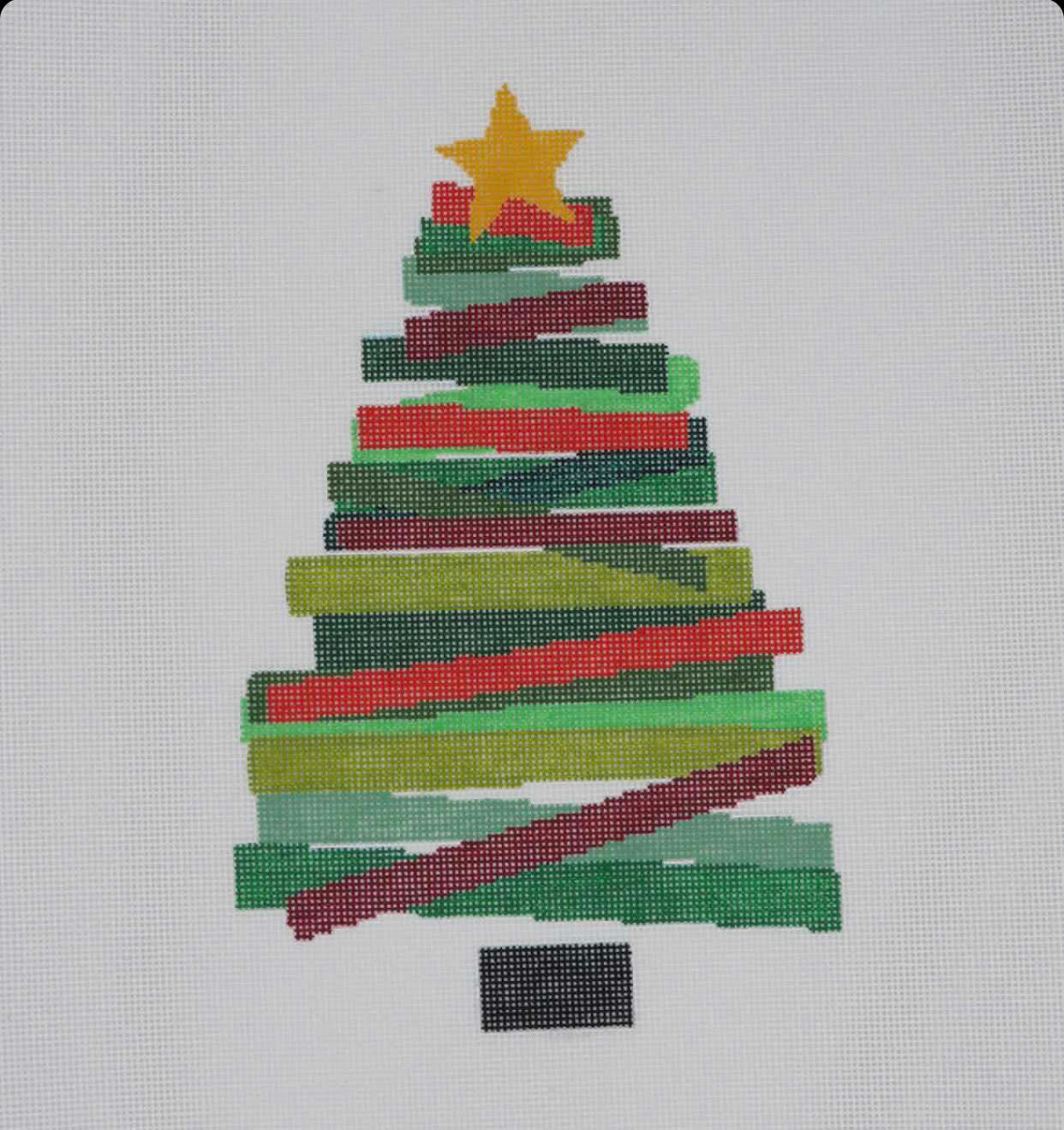 Cabell Stitchery CS02-6 Christmas Tree 6.5&quot; - 18 mesh