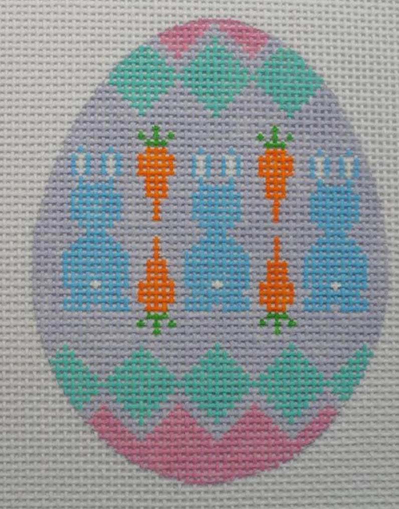 Altstitchery Bunny and Carrot Egg