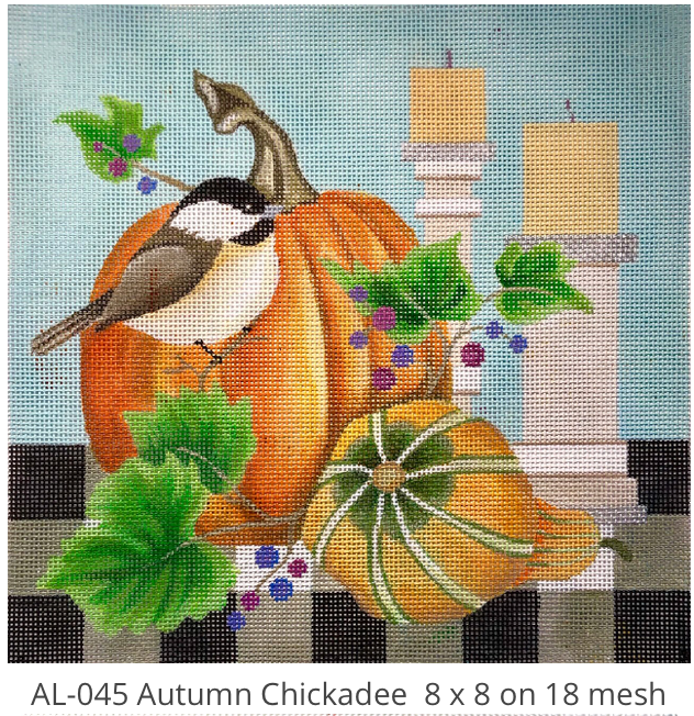 Amanda Lawford AL045 Autumn Chickadee 18 mesh