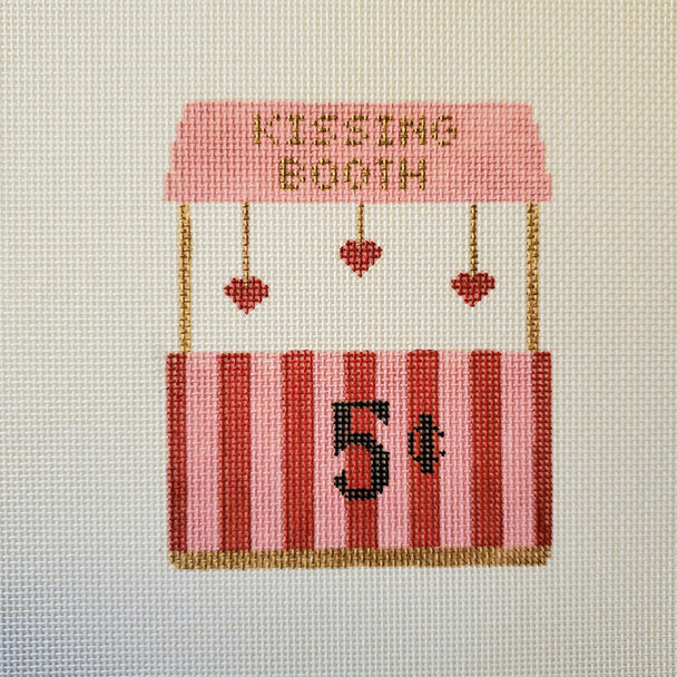 Silver Stitch Needlepoint Kissing Booth