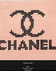 Kate Dickerson INSPCC-39 Chanel C's - black on shell pink