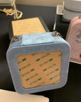 Rachel Barri Blue Denim Velvet Box - takes 3x3" Canvas