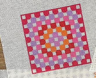Stitching with Stacey Crochet Square - Pinks/Purple