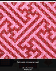 Kate Dickerson INSPCC-30 Red & Pink Greek Key Insert