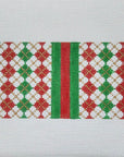 Silver Stitch Acrylic Purse Insert - Red/Green