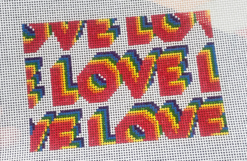 Lovemhbstudios PRD102 LOVE Rainbow Block acrylic insert