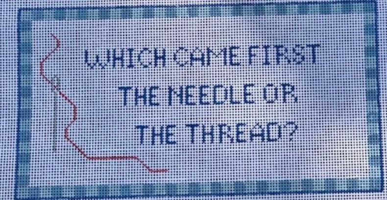 Judy Tasch Needlepoint Which Came First?